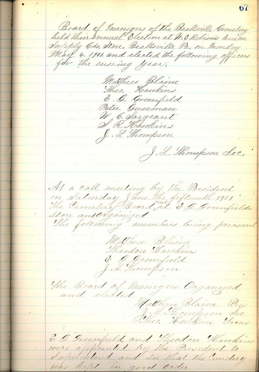 minute book